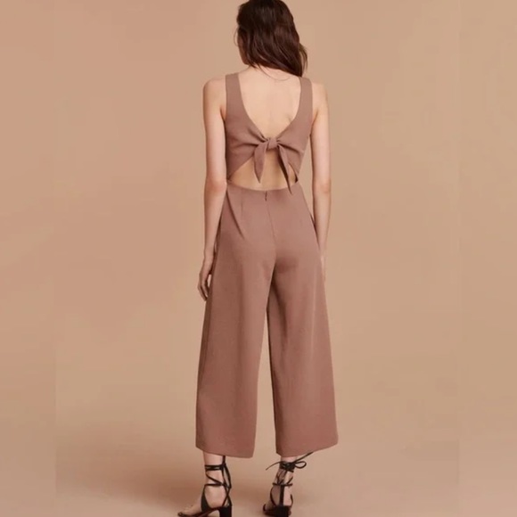 ✨ARITZIA✨ Wilfred Ecoulement Jumpsuit in Nutmeg - US2 - Picture 2 of 8